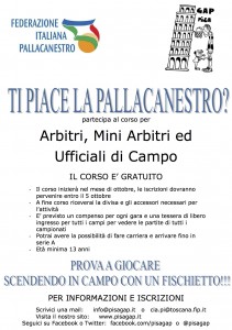 corso arbitri basket pisa